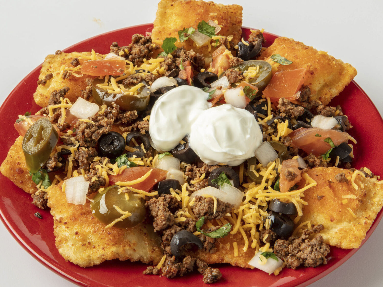 Ravioli Nachos
